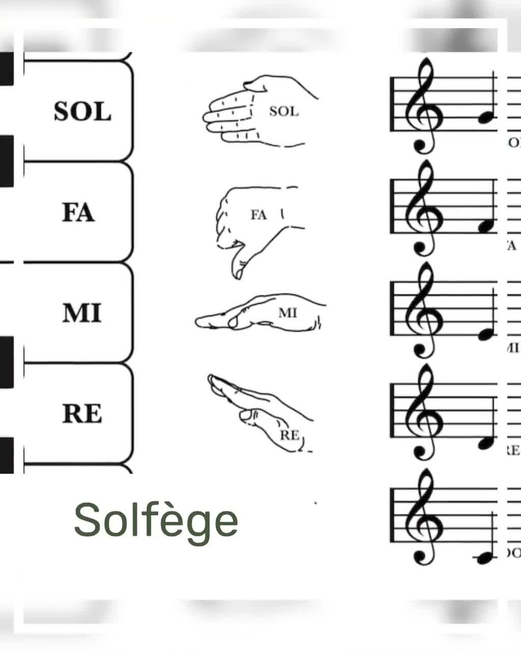 Solf Ge Hand Signs Poster Music Theory Art Print Digital Download Etsy