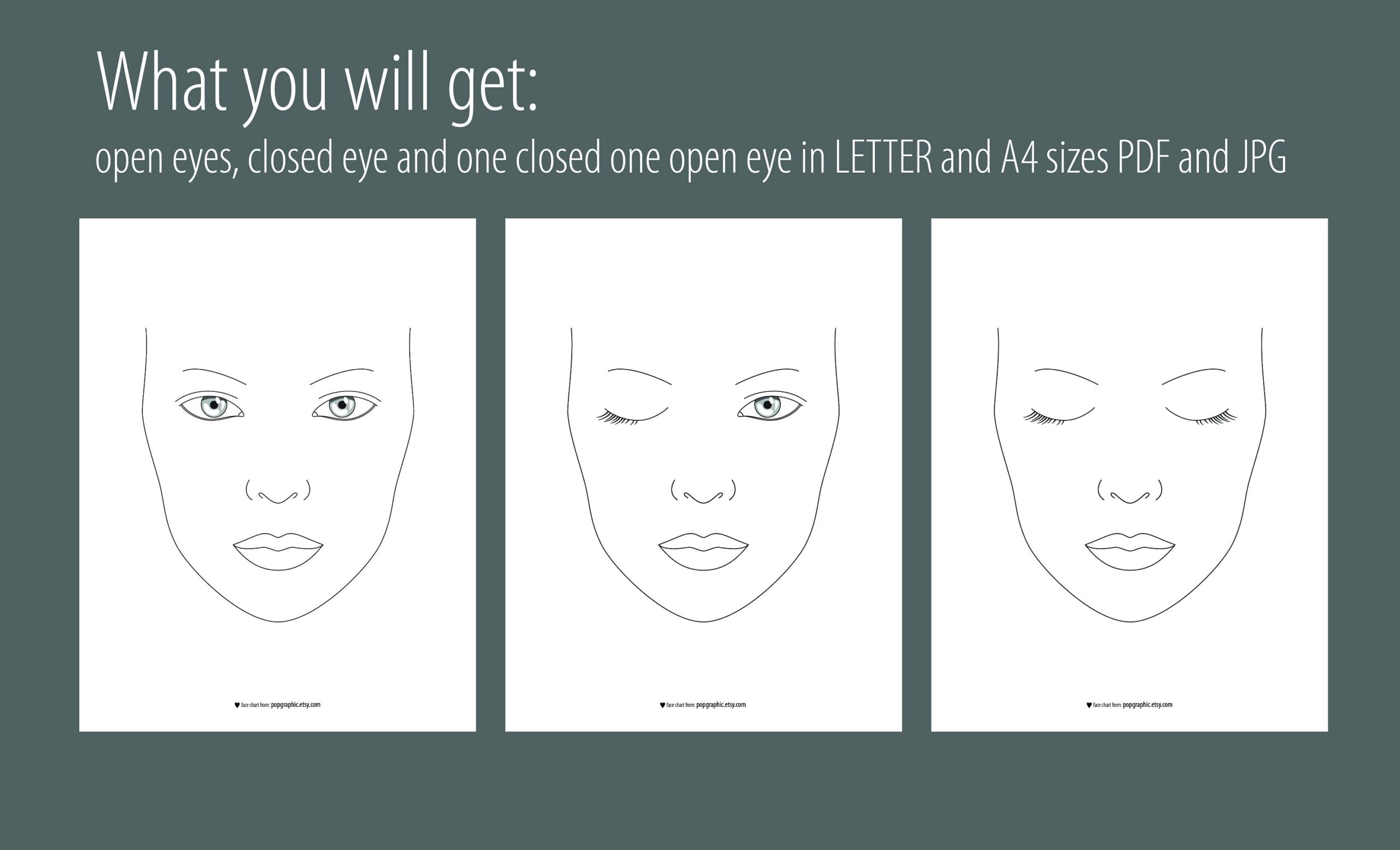 Free Face Chart Templates Editable And Printable