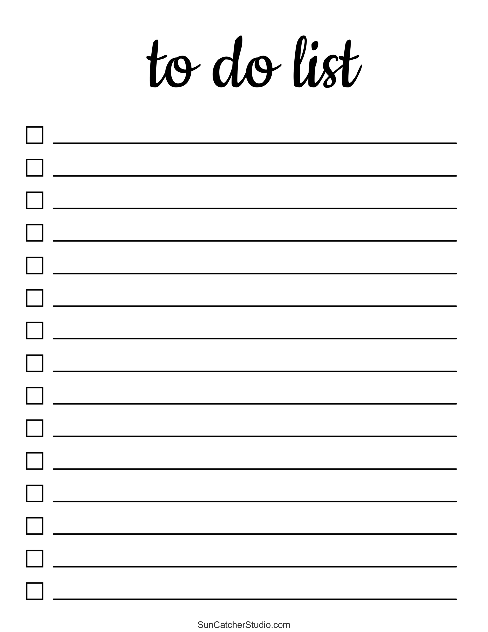 Free And Customizable To Do List Templates