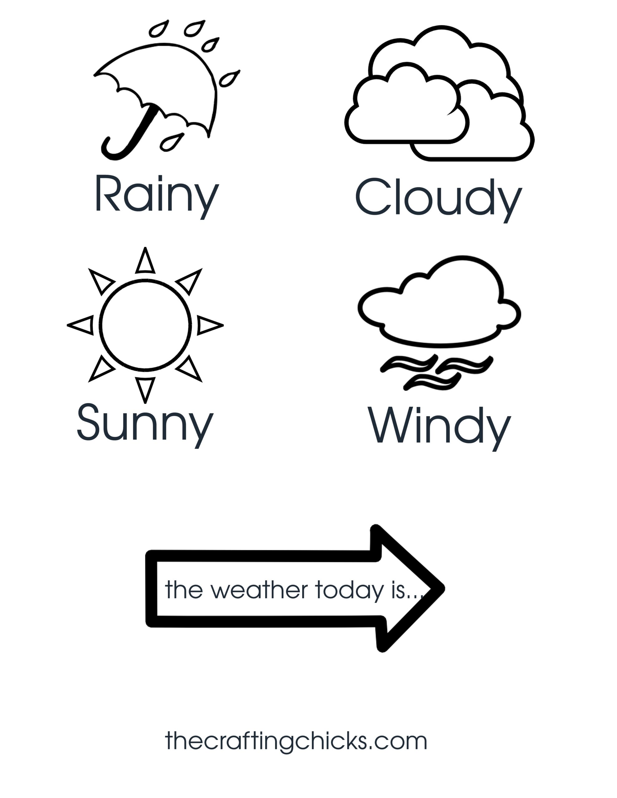 Weather Chart For Kids Printable Montessoriseries