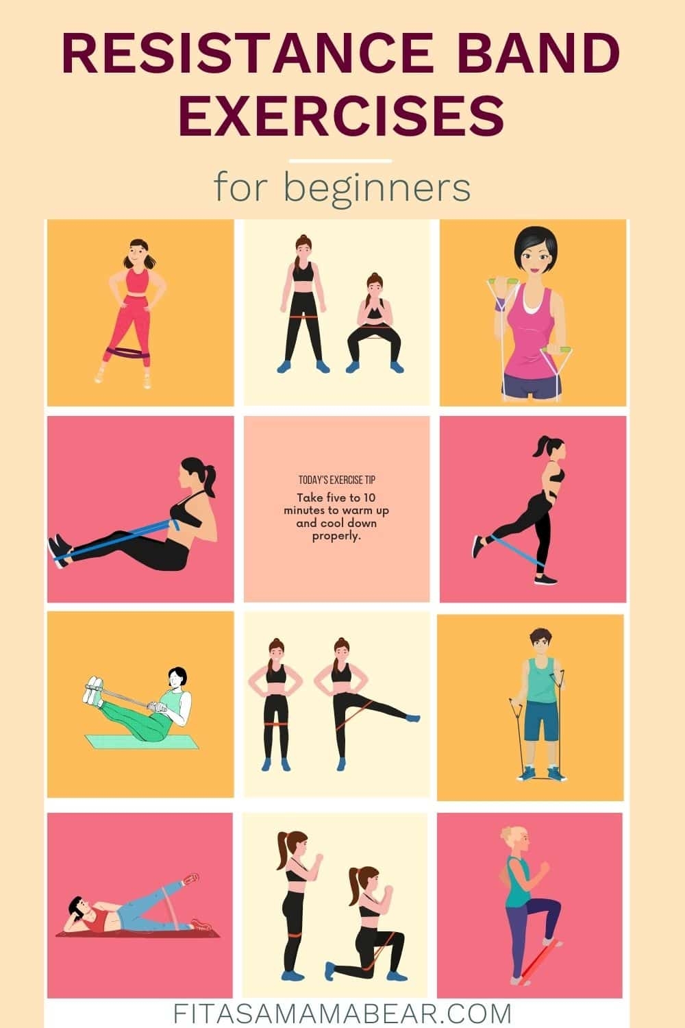 Workout Chart Workout Ideas With Resistance Bands Exercise Chart Resistance Band Workouts For Men Pdf Training